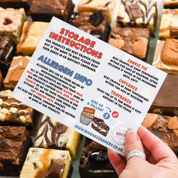 Storage and Allergens Card